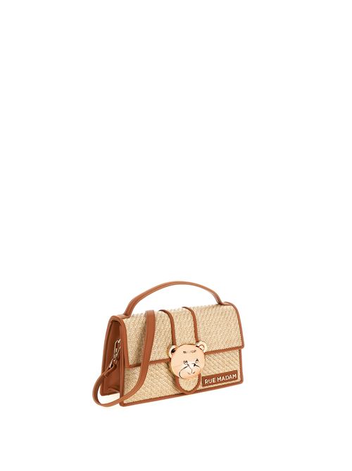 TEDDY IT BAG SUMMER COGNAC RUE MADAM | 1203COGNAC/NATURAL